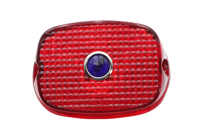 Tail Lamp Lens Red with Blue Dot