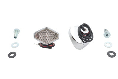 Red LED Clear Lens Micro Marker Lamp Set