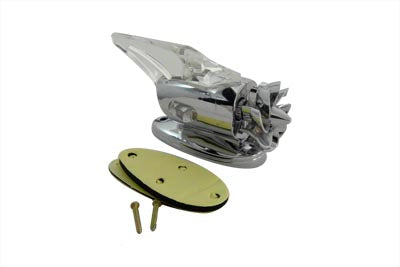Chrome Fan Marker Lamp Red