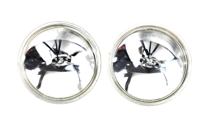 Clear 4-1/2 inch 12 Volt Sealed Beam Spotlamp Bulb Set