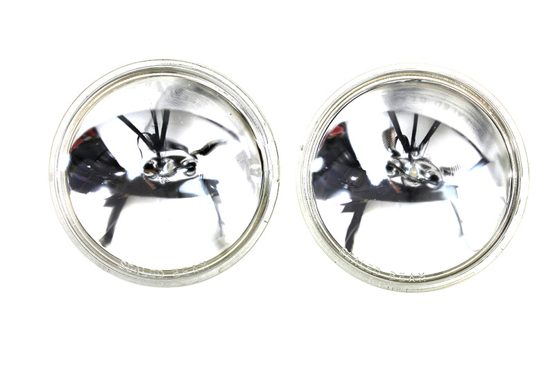 Clear 4-1/2 inch 12 Volt Sealed Beam Spotlamp Bulb Set