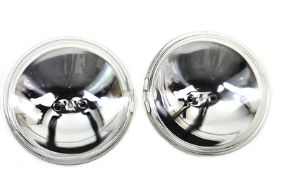 Clear 4-1/2 inch 12 Volt Sealed Beam Spotlamp Bulb Set