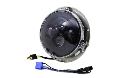 7 inch LED Headlamp Assembly Gloss Black