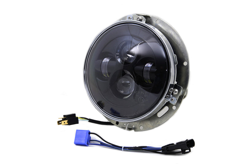 7 inch LED Headlamp Assembly Gloss Black