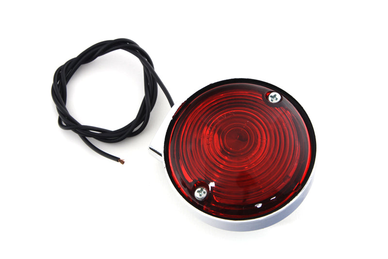 Chrome Turn Signal Front and Rear Red