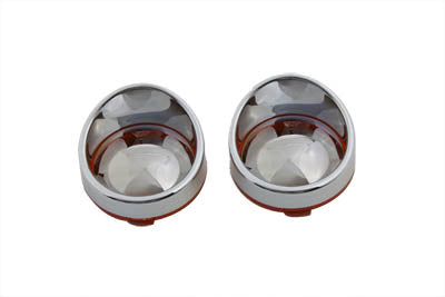 Turn Signal Bezel Amber Mirrored Chrome