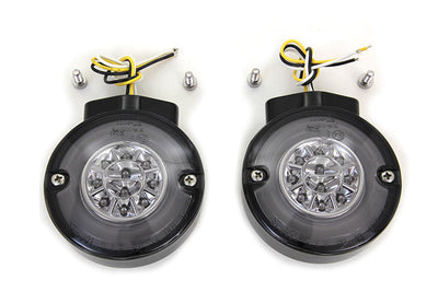 LED Turn Signal Set Front Black