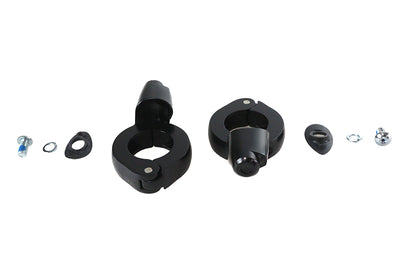 Black Turn Signal Relocation Kit 39mm Forks