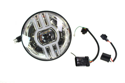 Cyron 7 inch Beast 2 Integrated Headlamp Chrome