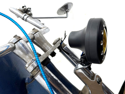 4 inch Retro Headlamp Black