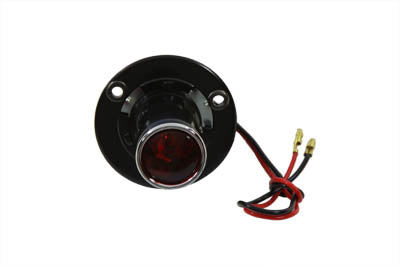 Black 1 inch Round Tail Lamp