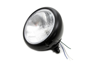 7 inch Headlamp Assembly H-4 Type Black