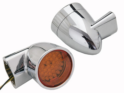Chrome Revox Bullet LED Rear Turn Signal Set
