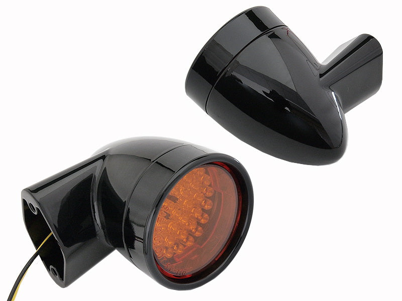 Black Revox Bullet LED Rear Turn Signal Set