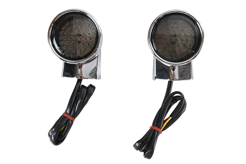Chrome Revox Bullet LED Front Turn Signal Set