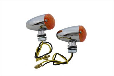 Mini Marker Lamp Set Cateye Style Amber Lens