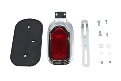 Chrome Tombstone Style Tail Lamp with LED