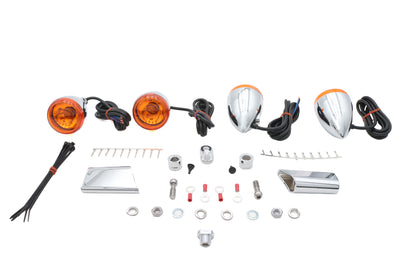 Chrome Bullet Style Turn Signal Kit