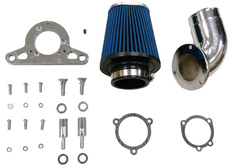 Heavy Breather Performance Air Cleaner Kit Chrome