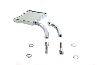Diamond Mirror with Billet Stem Chrome