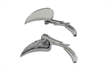 Chrome Billet Teardrop Mirror Set