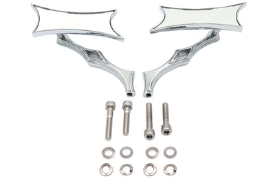 Oblique Mirror Set Billet Chrome