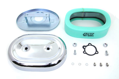 Chrome Oval Air Cleaner Assembly