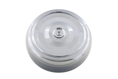 Chrome Round Bobbed Style 7 inch Air Cleaner Cover