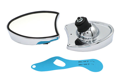 Chrome Touring Style Mirror Set