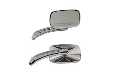 Oval Mirror Set Chrome