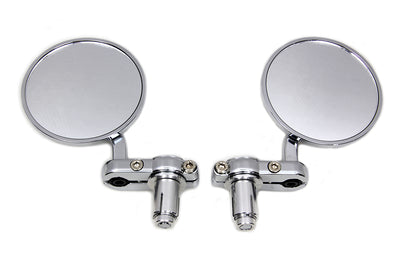Cafe Style Mirror Set Chrome