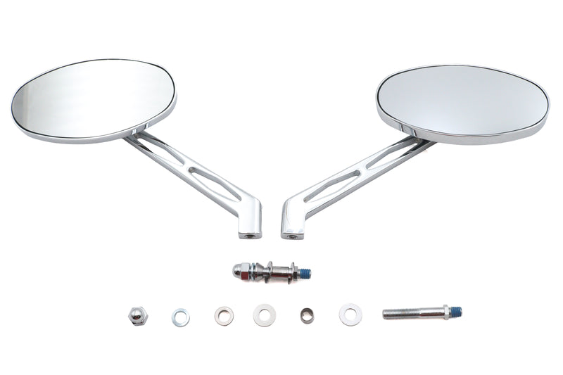 Cateye Mirror Set with Cutout Stems