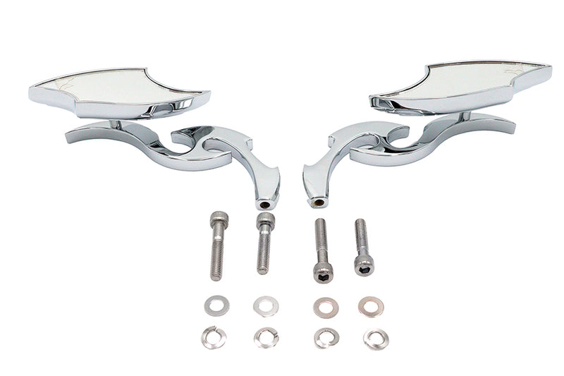 Lucifer Mirror Set Billet with Scroll Stem