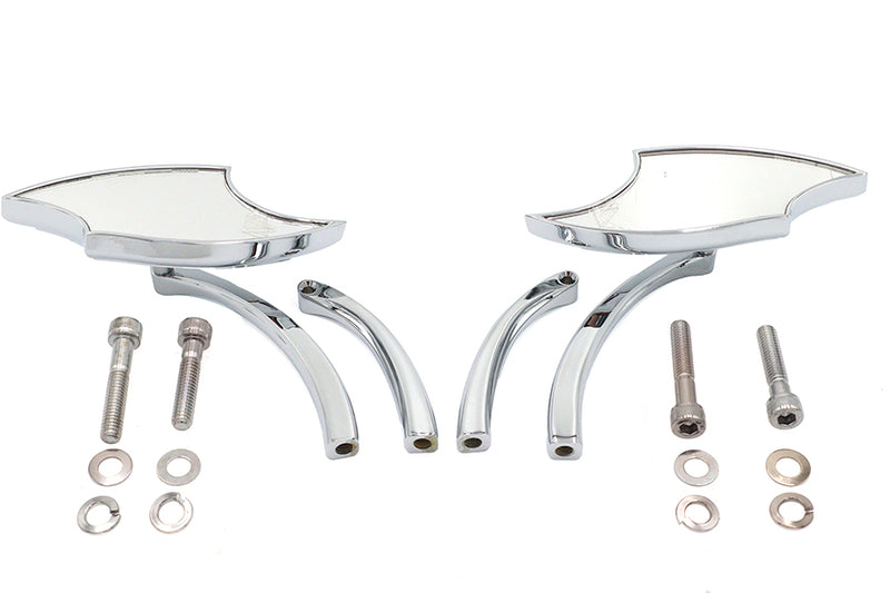 Lucifer Mirror Set Billet with Curve Stem