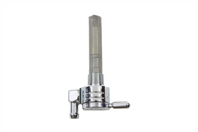 Chrome Sifton Ball Petcock with Downward Outlet