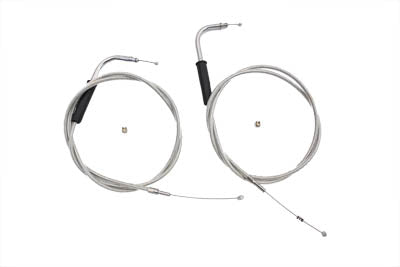 42 inch Stainless Steel Throttle and Idle Cable Set