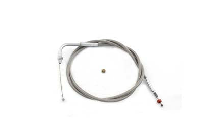 45.375 inch Braided Stainless Steel Idle Cable