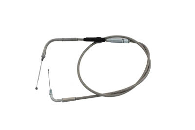 Braided Stainless Steel Throttle Cable with 40 inch Casing