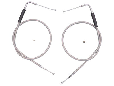 30-1/2 inch Stainless Steel Throttle and Idle Cable Set