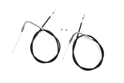 33-1/2 inch Black Throttle and Idle Cable Set
