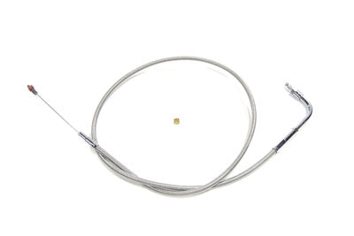 34.875 inch Braided Stainless Steel Idle Cable
