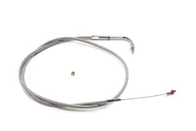 42.875 inch Braided Stainless Steel Idle Cable
