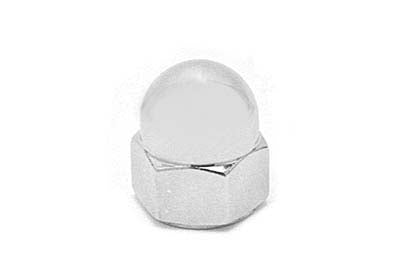 Chrome Acorn Nuts Fine 1/4 inch-28 Thread
