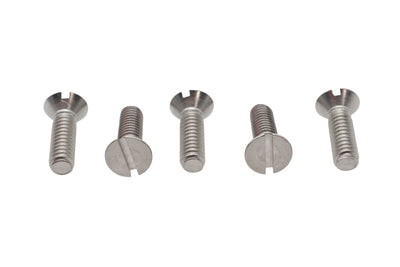 Slotted Round Head Screw 12-24 x 3/4 inch Stainless Steel