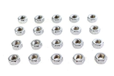 Chrome Hex Nuts 1/4 inch-28