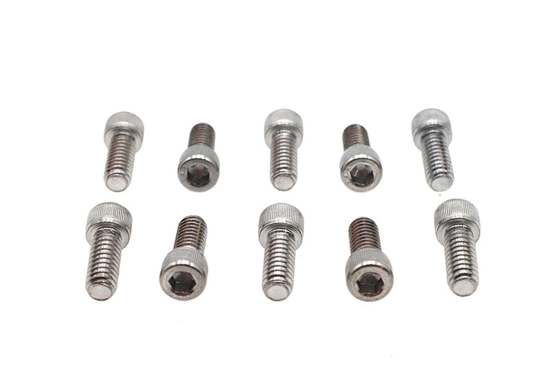 Allen Socket Cap Bolt Knurled Chrome 1/4 inch X 5/8 inch