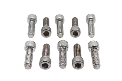 Allen Socket Cap Bolt Knurled Chrome 1/4 inch X 3/4 inch