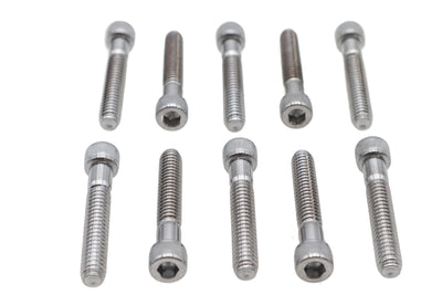 Allen Socket Cap Bolt Knurled Chrome 1/4 inch X 1-1/2 inch