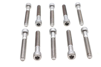 Allen Socket Cap Bolt Knurled Chrome 1/4 inch X 1-3/4 inch