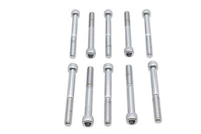 Allen Socket Cap Bolt Knurled Chrome 1/4 inch-20 X 2-1/4 inc